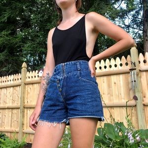 Backless Black Sleek Bodysuit